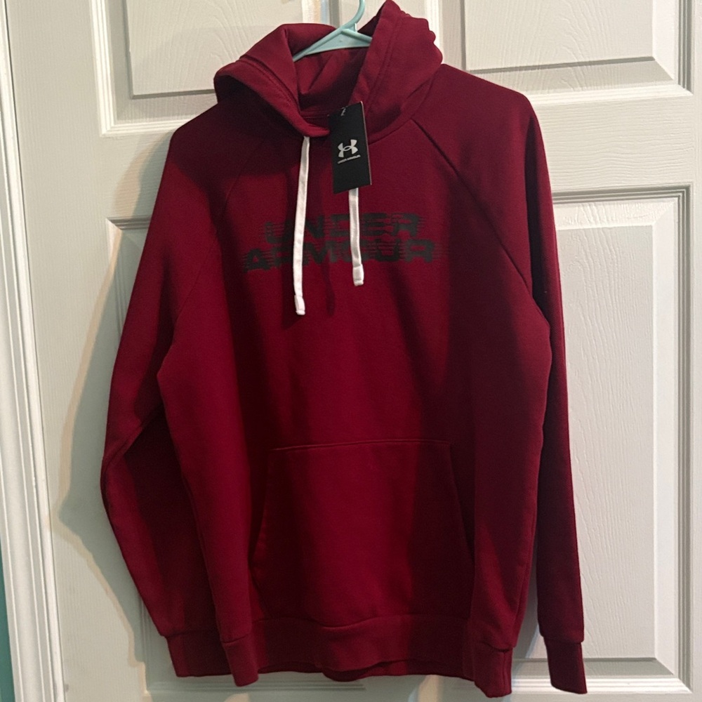 Under Armour Burgundy Hoodie with Logo